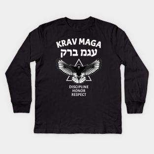 Krav Maga Eagle Kids Long Sleeve T-Shirt